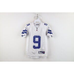 Vintage Reebok Boys Small Tony Romo Dallas Cowboys Football Jersey White #9